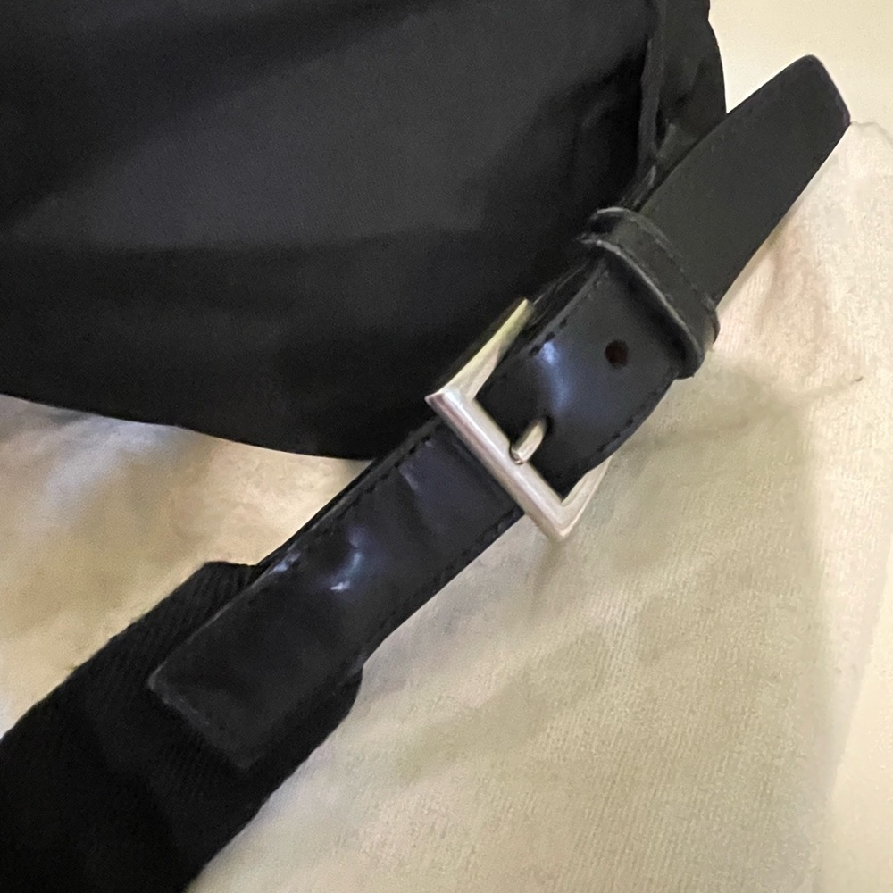 Authentic Prada Black Small Backpack With Buckle … - image 4